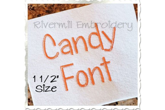 1 1 2 Candy Embroidery Font Review for Small Business