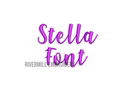 1 1 2 Stella Embroidery Font for Holiday Collections