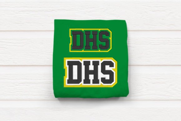 DHS High School Initials Embroidery for Seasonal Gifts