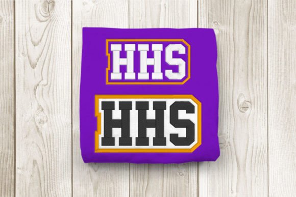 HHS High School Initials Embroidery Review
