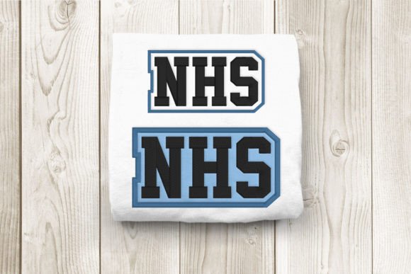 NHS High School Initials Embroidery Design Review