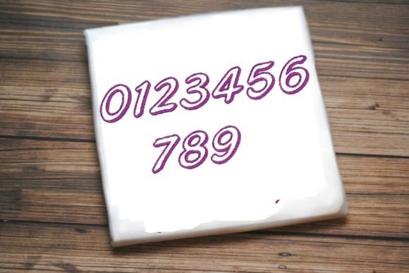 Numbers from 0 to 9, Embroidery Designs