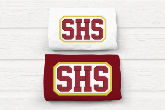 SHS High School Initials Embroidery Design Review