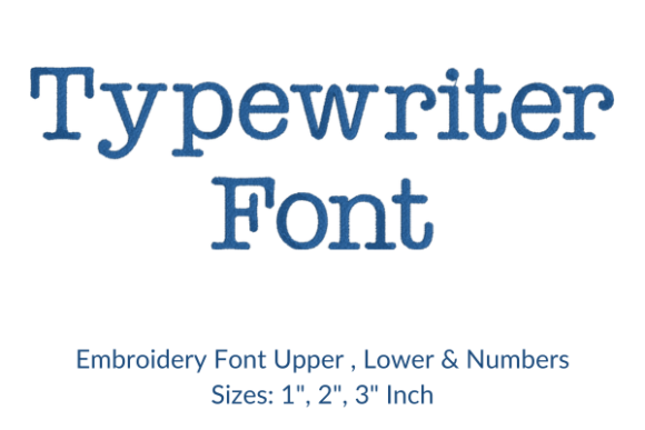 Typewriter Font Embroidery Design Review